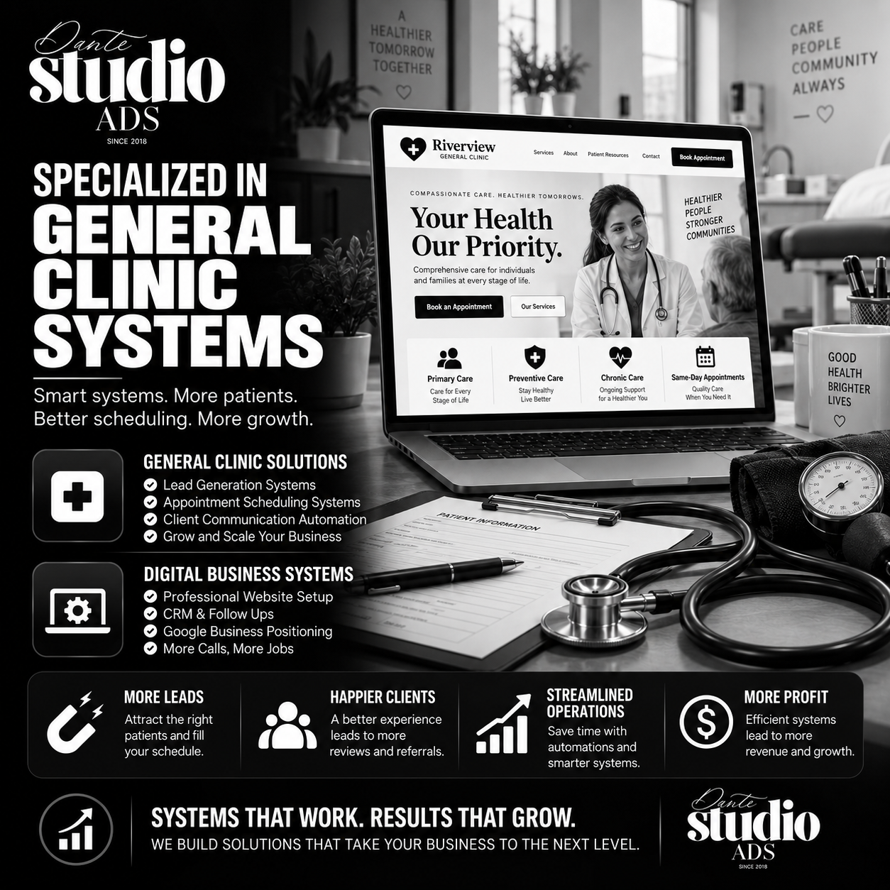 Dante Studio ADS specialized business system showcase 12